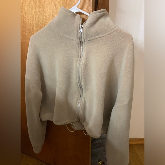 Khaki cropped jacket - Picture 4 of 5